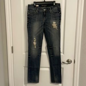 Decree Shredded w/Metal Jeans Super Skinny Size 5